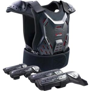 imageStarknightMT Kids Dirt Bike Gear  Youth Motorcycle Gear Riding Protective Motocross Armor Suit Chest Protector for Boys Girls Biking Cycling Skating OffRoadBlack