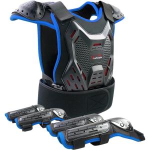 imageStarknightMT Kids Dirt Bike Gear  Youth Motorcycle Gear Riding Protective Motocross Armor Suit Chest Protector for Boys Girls Biking Cycling Skating OffRoadBlue