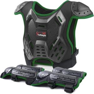 imageStarknightMT Kids Dirt Bike Gear  Youth Motorcycle Riding Protective Gear Motocross Armor Suit Chest Protector for Boys Girls Mountain Biking CyclingDark Green