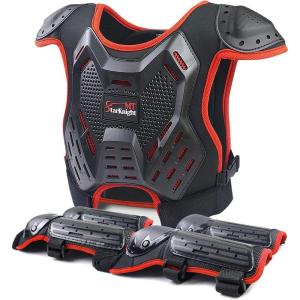 imageStarknightMT Kids Dirt Bike Gear  Youth Motorcycle Riding Protective Gear Motocross Armor Suit Chest Protector for Boys Girls Mountain Biking CyclingRed