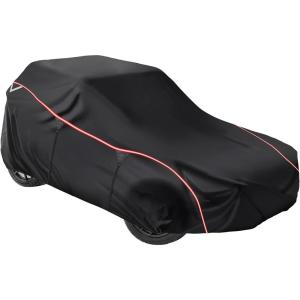 imageStarknightMT Slingshot Cover with Roof Waterproof Full Cover Compatible with Polaris Slingshot 2019 2020 2021 2022 2023 2024 Air Vents Reflective Strips All Weather Protection Covers AccessoriesWith Roof