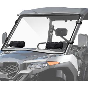 imageStarknightMT UForce 600 Front Windshield Vented Scratch Resistant Window Compatible with CFMOTO UFORCE 600 20212025 800XL 2025 Clear UTV Full Windshield PC