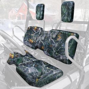 imageStarknightMT UTV Pioneer Seat Cover Bench Cover Compatible with Pioneer 700 7004 20142025 AntiUV Waterproof AntiScratch 1680D Fabric Upgrade Wider Straps Durable BlackCamo