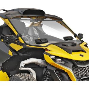 imageStarknightMT Vented Mrverick R MAX Windshield Front Scratch Proof Windshield Compatible With Can Am Maverick RampampR MAX 2024 2025  Heavy Duty Clear Full Windshield