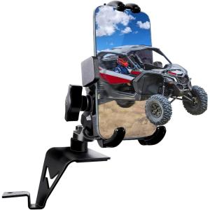 imageStarknightMT X3 Phone Mount  360Adjustable Dashboard Phone Holder Compatible with 20172024 Maverick X3 ampamp Maverick X3 Max All ModelsHeavy Duty Aluminum Alloyfor 5quot77quot Cell Phone