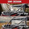 imageStarknightMT RZR Rear Windshield Vented Window Compatible with Polaris 2024 Polaris RZR XP 1000RZR XP4 1000 PC Hard Clear Back Windshield Accessories Parts