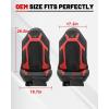 imageStarknightMT RZR XP Seat Cover Compatible with Polaris RZR XP 1000 201420231822 RZR RS1 1721 RZR XPXP 4 Turbo WaterResistant Black ampamp Red with Pocket 1680D Cushion Protection