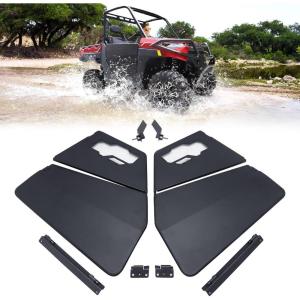 imageStarknightMT Ranger XP 1000 Half Doors Ranger Aluminum Lower Door Panels with Clear PC Windows Compatible with Polaris Ranger XP 1000 2018 2019 2020 2021 2022 2023 2024 2025