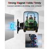 imageStarknightMT Magnetic Tractor Mirror 176 LBS Universal Adjustable Side View Mirror Compatible for Tractors Forklifts Snow Plows on Smooth Surfaces Compatible with Kubota John Deere Toyota Mahindra