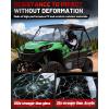 imageStarknightMT Teryx Full Windshield Scratchresisatant Vent Compatible with 2016 KAWASAKI Teryx 800 24 Seaters 2021 Teryx SS 4 Accessories Clear Front Window Used with Roof