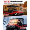 imageStarknightMT UTV Flip Windshield ScratchResistant Compatible with Kawasaki Mule Pro FXT FX DXT DX 20152025 2in1 Clear Front Window HardCoated Polycarbonate Windscreen 250x Stronger Than Glass