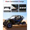 imageStarknightMT X3 Cab Enclosure with Steel FrameUpgrade YKK Zipper Door Window Compatible With Can Am 20172026 Maverick X3 X Turbo R DS RS RR MR RC 2Seater ModelWork with Roof Windshield Mirror