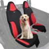 imageStarknightMT Zforce 950 Seat Cover Waterresistant Compatible with Cfmoto Zforce 950 20232026 1680D Cushion Cover with Pocket UTV Protection for Front Rear Seats Black and Red