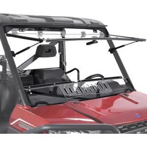 imageStarknightMT 3in1 Flip Windshield with Sliding Window Compatible with Polaris Ranger XP 1000  Crew 20172026 amp Ranger 1000 20202026 Hard Coated Front Window Work with Grab BarFlip Windshield