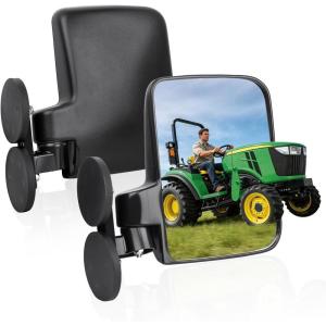 imageStarknightMT Magnetic Tractor Mirror 176 LBS Universal Adjustable Side View Mirror Compatible for Tractors Forklifts Snow Plows on Smooth Surfaces Compatible with Kubota John Deere Toyota Mahindra