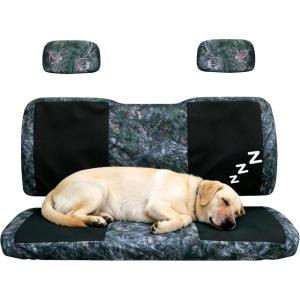 imageStarknightMT Camo Seat Covers Compatible with 20022008 Polaris Ranger 500 700 800 Full Set WaterResistant Neoprene UTV Bench Protector Against Pet Scratches and Sun