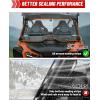 imageStarknightMT 2IN1 Talon 1000 Flip Windshield Compatible with Talon 1000X1000R1000X4 2019 Scratch amp UV Resistant Folding Clear Front Windscreen NoDrill Install