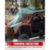 imageStarknightMT 2IN1 Talon 1000 Flip Windshield Compatible with Talon 1000X1000R1000X4 2019 Scratch amp UV Resistant Folding Clear Front Windscreen NoDrill Install