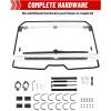 imageStarknightMT 2IN1 Talon 1000 Flip Windshield Compatible with Talon 1000X1000R1000X4 2019 Scratch amp UV Resistant Folding Clear Front Windscreen NoDrill Install