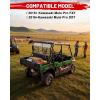 imageStarknightMT Mule Pro Rear Windshield Compatible with 2015 Kawasaki Mule Pro FXT 2016Kawasaki Mule Pro DXT Hard Coated Polycarbonate Back Window AntiUV UTV Windscreen Panel Accessories Parts