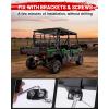 imageStarknightMT Mule Pro Rear Windshield Compatible with 2015 Kawasaki Mule Pro FXT 2016Kawasaki Mule Pro DXT Hard Coated Polycarbonate Back Window AntiUV UTV Windscreen Panel Accessories Parts