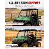 imageStarknightMT Vented Full Windshield Compatible with 2018 Gator XUV 835E 835M 865E 865M 2in1 Farm amp Ranch Front Window ScratchResistant Hard Coated PC Clear HeavyDuty Windscreen Parts