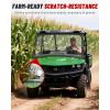 imageStarknightMT Vented Full Windshield Compatible with 2018 Gator XUV 835E 835M 865E 865M 2in1 Farm amp Ranch Front Window ScratchResistant Hard Coated PC Clear HeavyDuty Windscreen Parts