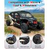 imageStarknightMT X3 MAX Cab Enclosure with Steel FrameUpgrade YKK Zipper Door Window Compatible With Can Am 20172026 Maverick X3 MAX X Turbo R DS RS RR MR 4Seater ModelWork with Roof Windshield Mirror