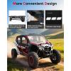 imageStarknightMT X3 MAX Cab Enclosure with Steel FrameUpgrade YKK Zipper Door Window Compatible With Can Am 20172026 Maverick X3 MAX X Turbo R DS RS RR MR 4Seater ModelWork with Roof Windshield Mirror