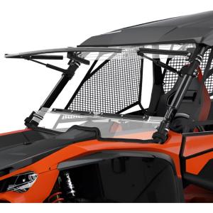 imageStarknightMT 2IN1 Talon 1000 Flip Windshield Compatible with Talon 1000X1000R1000X4 2019 Scratch amp UV Resistant Folding Clear Front Windscreen NoDrill Install
