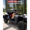 imageStarknightMT X3 Seat Cover Compatible with CanAm Maverick X3 amp MAX 20172026Waterproof Seat Cover with Pocket for Front Rear Seats Black and Red