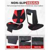 imageStarknightMT X3 Seat Cover Compatible with CanAm Maverick X3 amp MAX 20172026Waterproof Seat Cover with Pocket for Front Rear Seats Black and Red