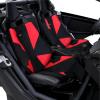 imageStarknightMT X3 Seat Cover Compatible with CanAm Maverick X3 amp MAX 20172026Waterproof Seat Cover with Pocket for Front Rear Seats Black and Red