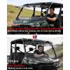 imageStarknightMT Flip Windshield Compatible With CanAm Defender amp Defender Max 20162026 ScratchResistant Front Full Windshield Hard Coated PC Clear Window