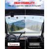 imageStarknightMT Flip Windshield Compatible With CanAm Defender amp Defender Max 20162026 ScratchResistant Front Full Windshield Hard Coated PC Clear Window