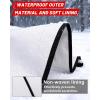 imageStarknightMT UTV Windshield Snow Cover Compatible with Cfmoto Uforce 10001000 XL 20192025 and U10 Pro Waterproof Transport Windshield Protector for Ice and Snow BlackWhite