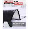 imageStarknightMT UTV Windshield Snow Cover Compatible with Cfmoto Uforce 10001000 XL 20192025 and U10 Pro Waterproof Transport Windshield Protector for Ice and Snow BlackBlack