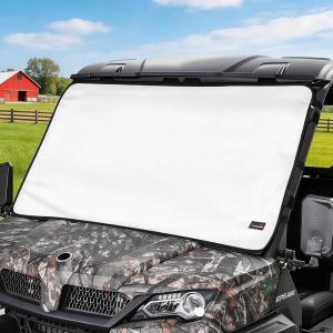 imageStarknightMT UTV Windshield Snow Cover Compatible with Cfmoto Uforce 10001000 XL 20192025 and U10 Pro Waterproof Transport Windshield Protector for Ice and Snow BlackWhite