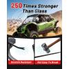 imageStarknightMT Teryx H2 Vented Windshield ScratchResistant PC Windshield Compatible with Kawasaki 2026 Teryx H2 4 H2 5 H2 DELUXE ES Hard Coated 2in1 Design Windscreen