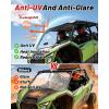imageStarknightMT Teryx H2 Vented Windshield ScratchResistant PC Windshield Compatible with Kawasaki 2026 Teryx H2 4 H2 5 H2 DELUXE ES Hard Coated 2in1 Design Windscreen